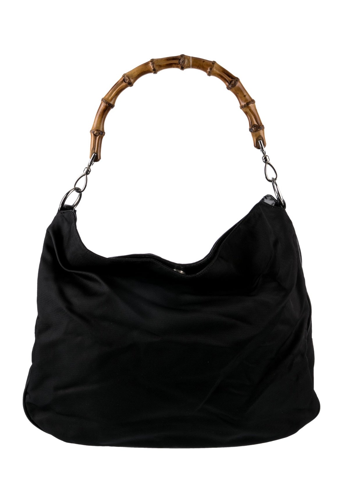 Gucci Bamboo Hobo in Black 2000s