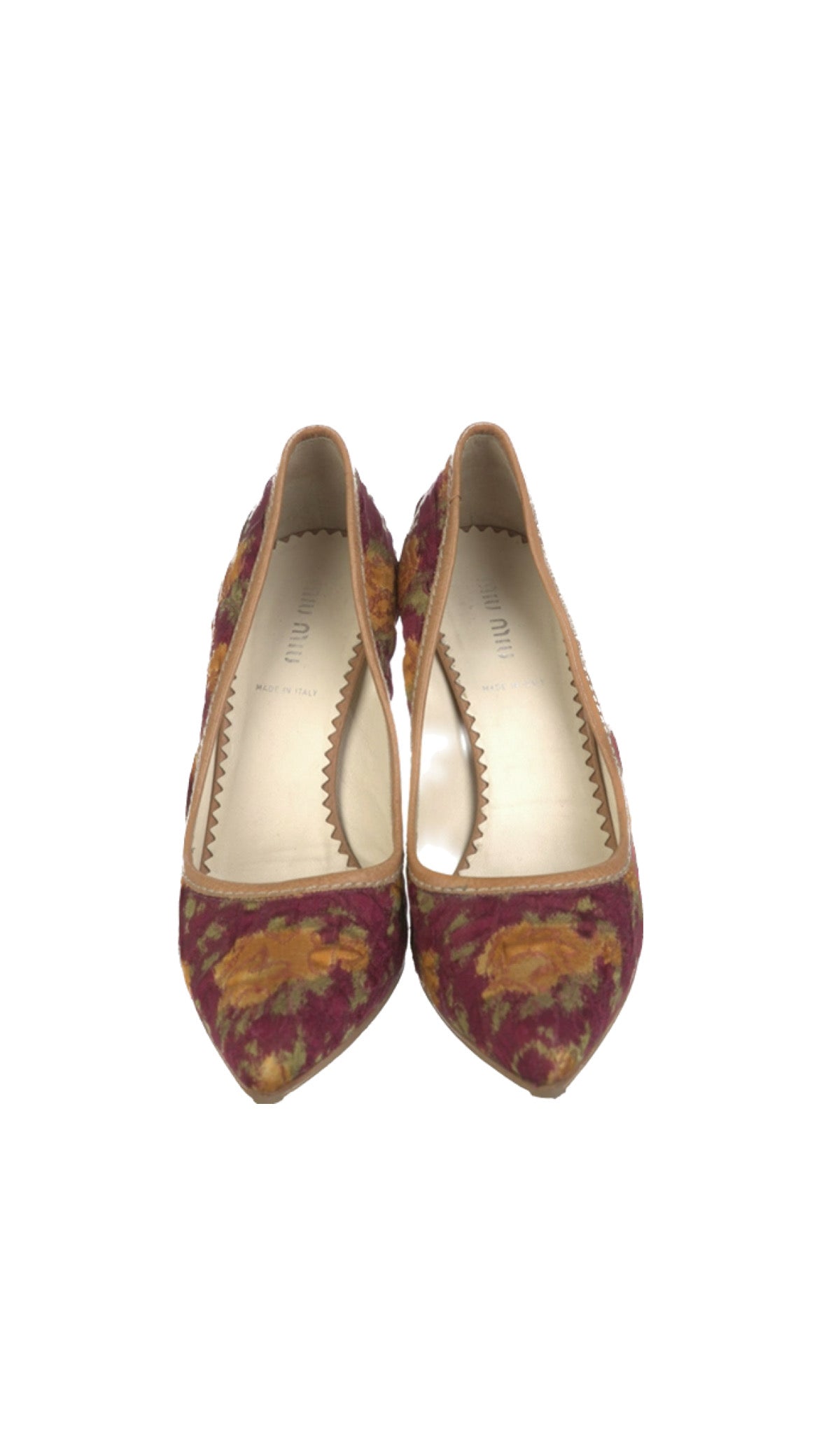 Miu Miu Floral Print Heels