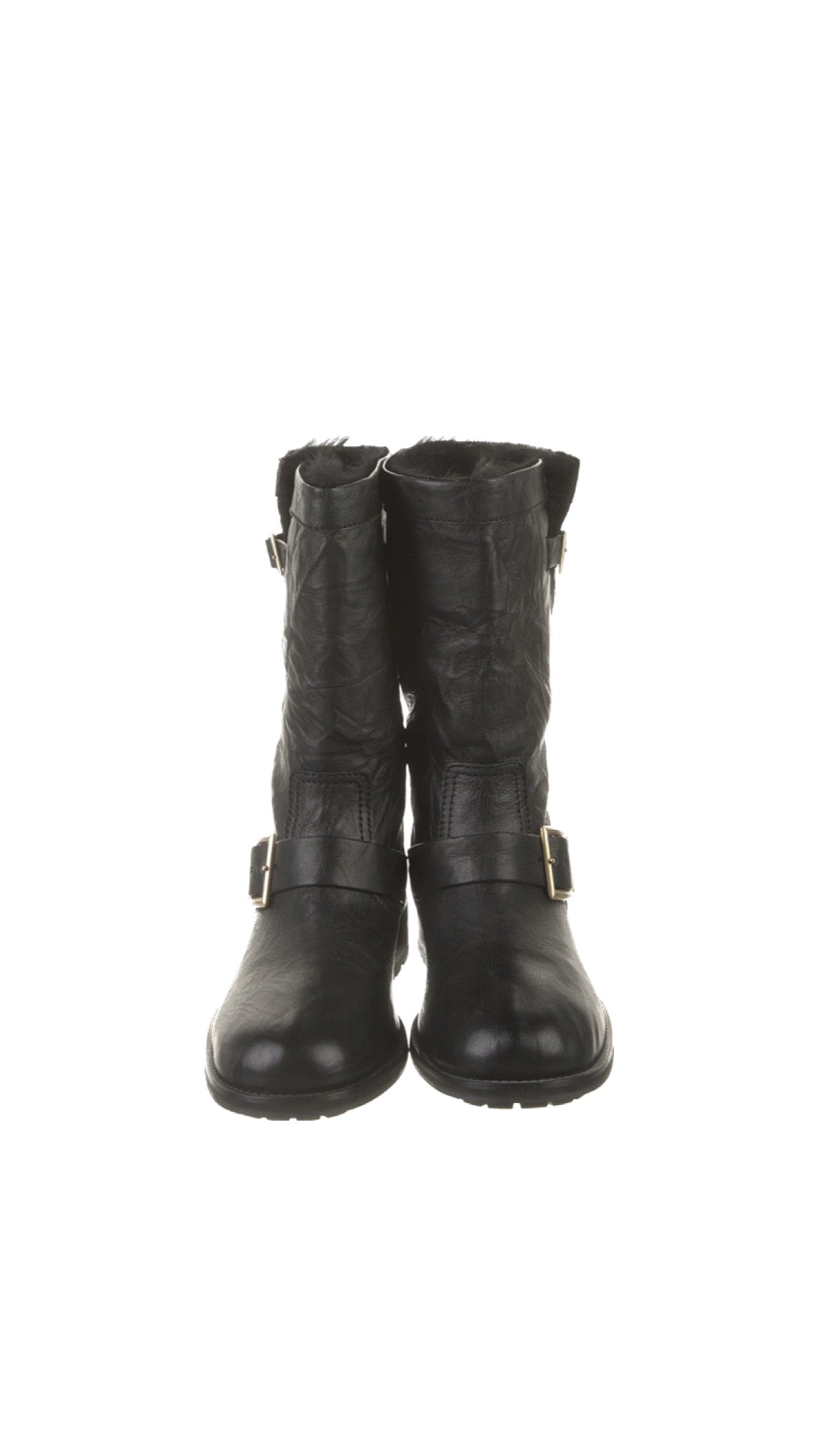 Jimmy Choo Leather Moto Boots