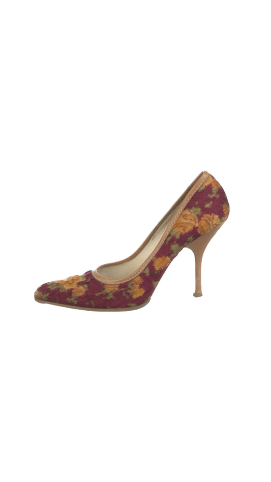 Miu Miu Floral Print Heels