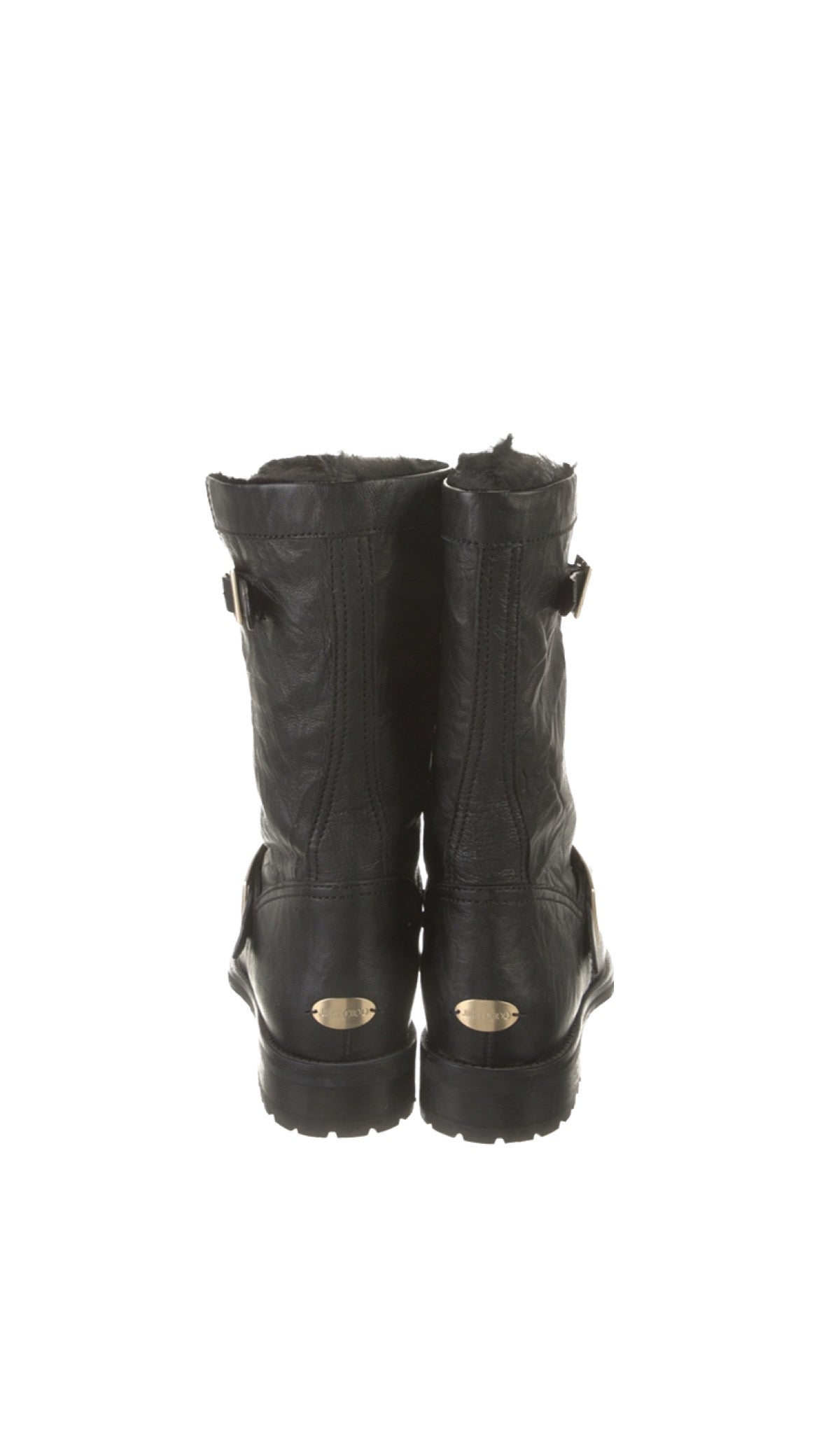 Jimmy Choo Leather Moto Boots