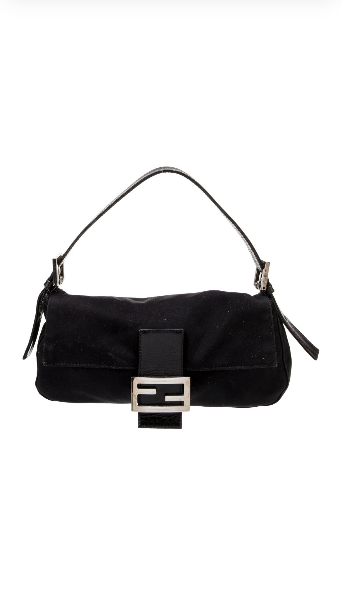 Fendi Neoprene Baguette Bag in Black