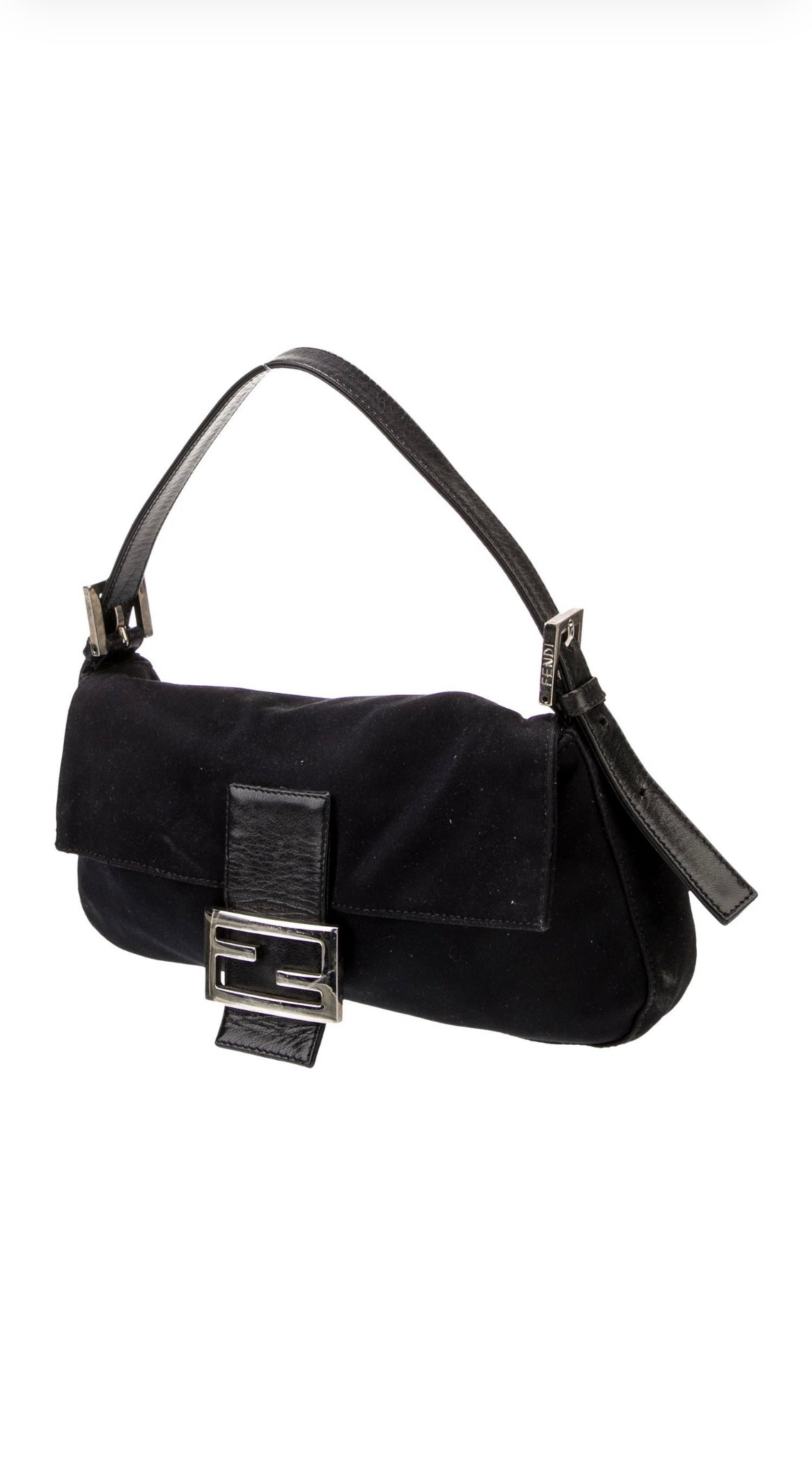 Fendi Neoprene Baguette Bag in Black