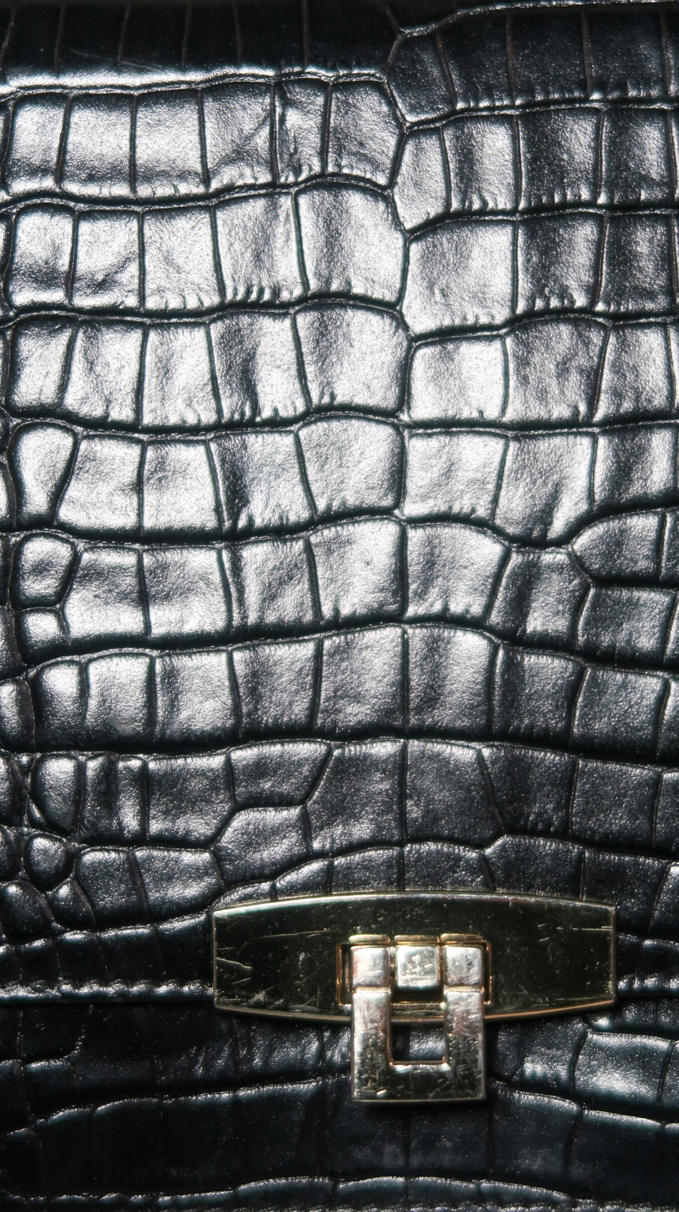 Uterque Black HandBag With Long Strap