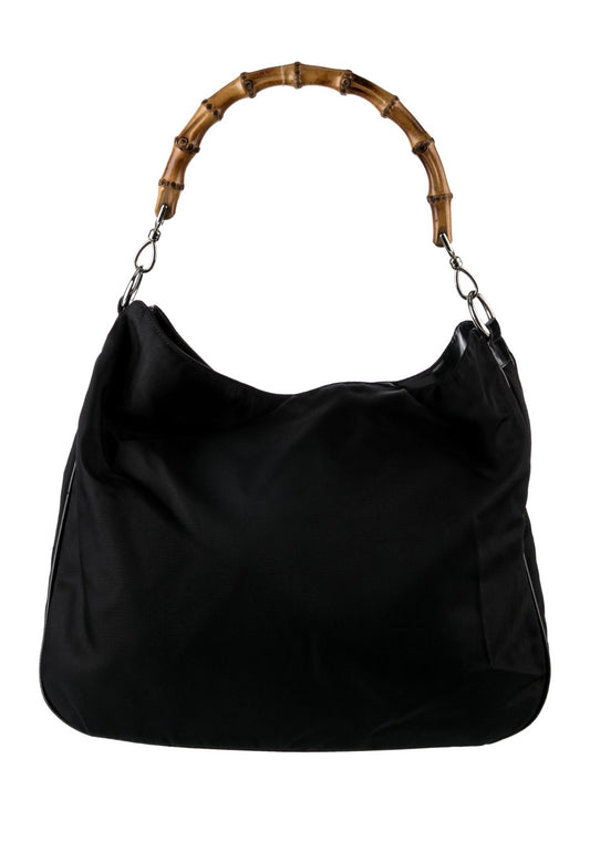 Gucci Bamboo Hobo in Black 2000s