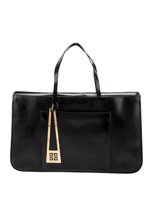 Givenchy Leather Top Handle Bag in Black